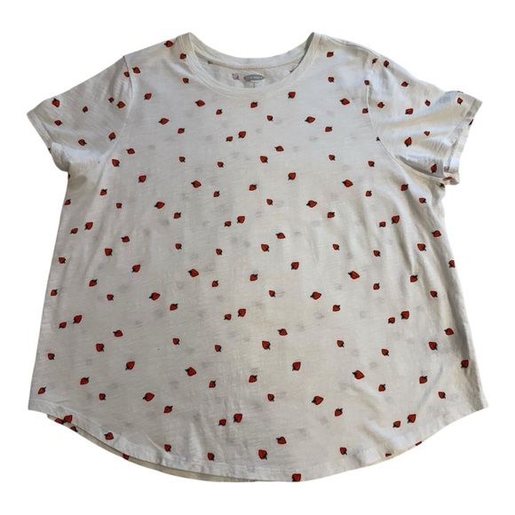 Old Navy EveryWear Strawberry Print Slub-Knit T-Shirt - Size XL - Picture 2 of 10